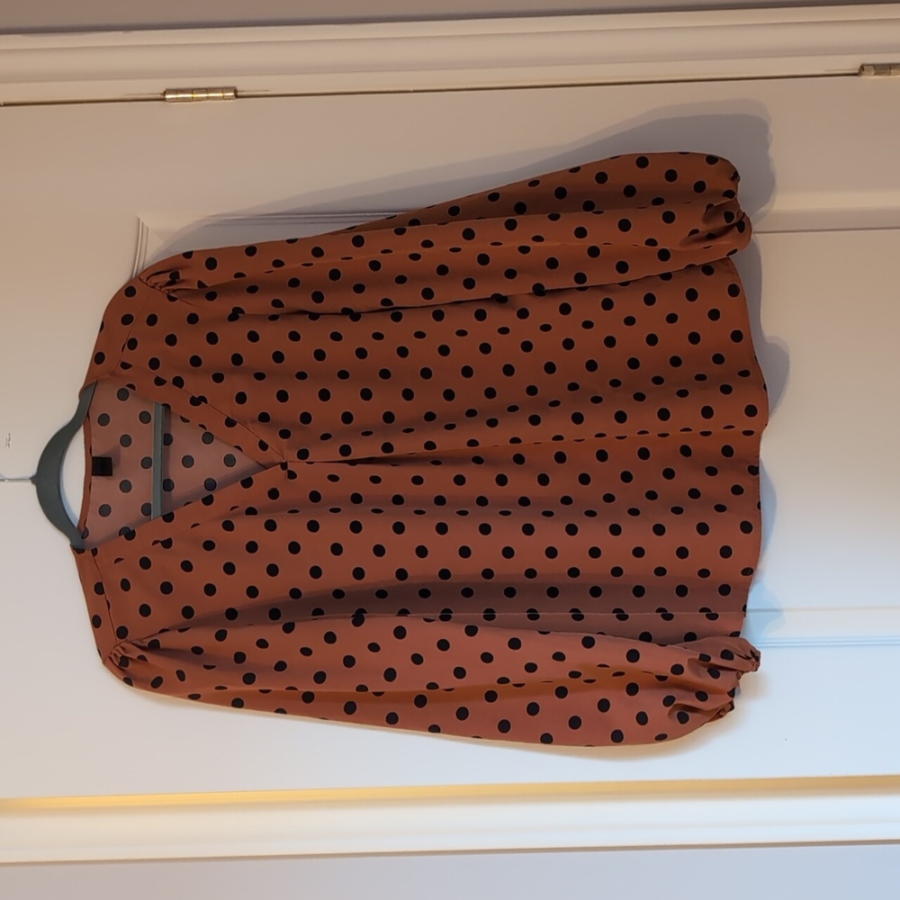 Poka dot blouse